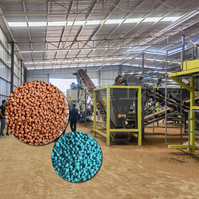Op maat gemaakte composteermachine voor kippenmest afval naar organische mestproductielijn